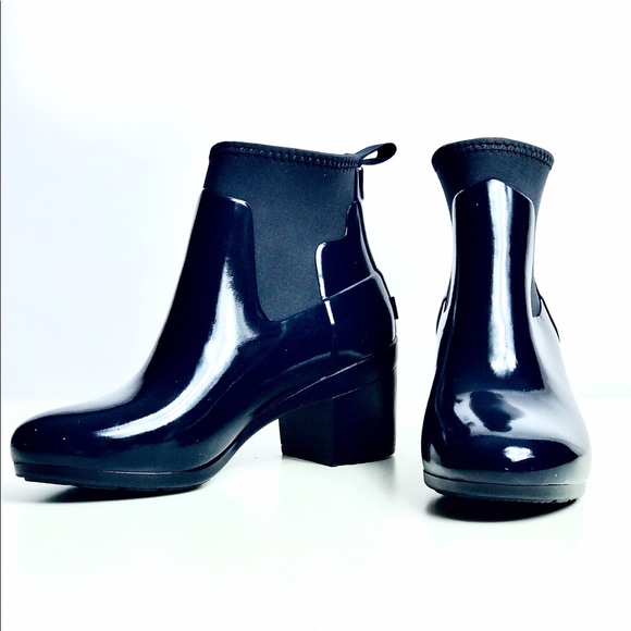 LAST! NWT 5 Star Hunter Slim Refined Mid Heel Rain - Picture 7 of 8